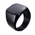 Stainless Steel Square Signet Ring