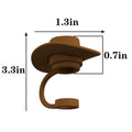 Cowboy Hat Shaped Silicone Straw Dust-Proof Cover Cap