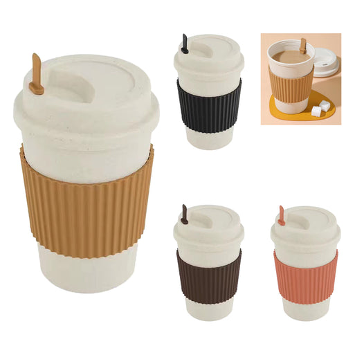13Oz Reusable Wheat Straw Coffee Cup