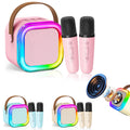 Portable Bluetooth Speaker With Two Wireless Microphones