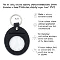 Waterproof Anti-Scratch Soft Silicone Coin Holder Keychain