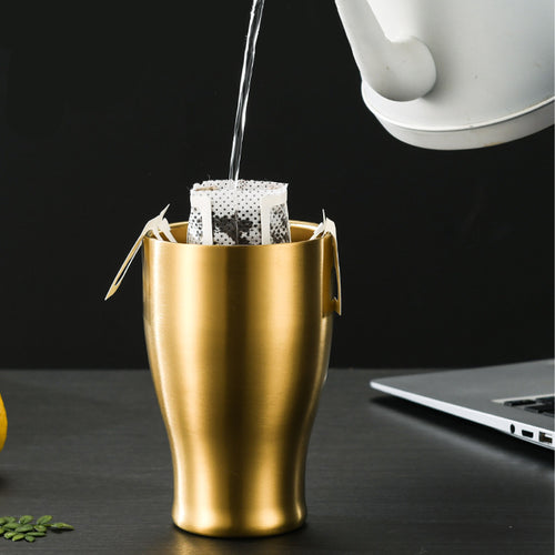 12oz Stainless Steel Double Wall Beer Cup Coffee Cup