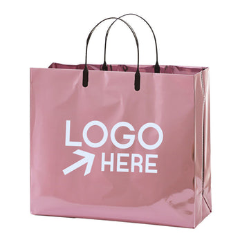 Metallic Laminated Shopping Tote