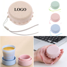 Wheat Straw Collapsible Cup With Lid