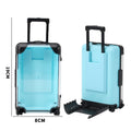 2-In-1 Mini Plastic Clear Suitcase & Phone Stand Luggage Box