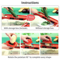Stainless Steel 6 Piece Home Kitchen Vegetable Slicer Set