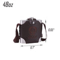 Stainless Steel Outdoor Wine Bottle With Leather Case