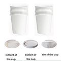 9 Oz Eco-Friendly Paper Cup-White-Tradition