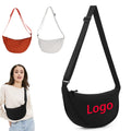 Unisex Nylon Waterproof Outdoor Leisure Half Moon Bag