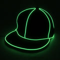 Party Glow Cap W/ El Light Band, Soft Brim Illumination
