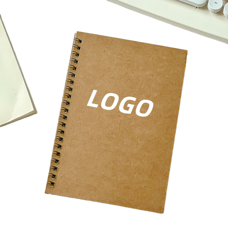 Kraft Cover Sketchable Spring Loose leaf Blank Notebook