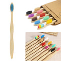 Eco-Friendly Bamboo Toothbrushes, 10-Pack, Soft Bristles