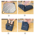 2 In 1 Foldable Insulated Lunch Tote Bag/ Picnic Mat