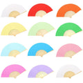 7" Full Color Folding Bamboo Fan