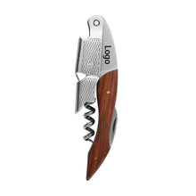 Pear Wood Textured Handle Wine Bottle Opener