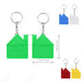 House Shaped Tape Measure Keychain