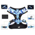 Dog Camo Reflective Harness Leash Set