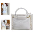Clear Crossbody Bag with Removable Tote Bag