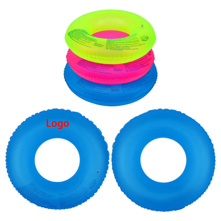 Summer Beach Pool Fluorescent Inflatable Swimming Ring