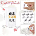 Pure White Pencil Eraser With Customizable Logo