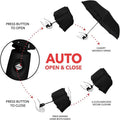 Premium Windproof Compact Travel Umbrella Auto Open Close