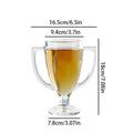 Custom Creative 15 Oz Trophy Shape Beer Glass Cup