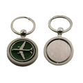 Zinc Alloy Round Rotating Aircraft Keychain