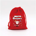 Christmas Drawstring Flannel Candy Bag