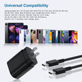 25W PD Charger USB C With 6FT Cord