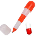 Novelty Retractable Pill Shaped Ballpoint Pen