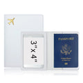 Gold Plated Leather Passport Holder