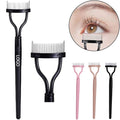 Stainless Steel Arc Eyelash Comb Eyebrow Brush