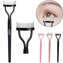 Stainless Steel Arc Eyelash Comb Eyebrow Brush