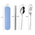 3 Pieces Stainless Steel Tableware Set