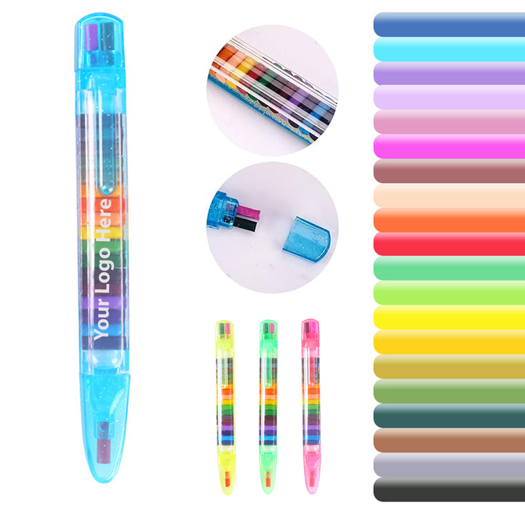 Multicolor Stackable Crayon