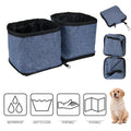 Portable Folding Oxford Cloth Wet And Dry Pet Bowl