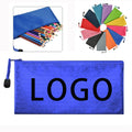 Pencil Pouch With Zippered Cord