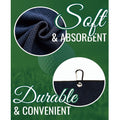 Premium Waffle Microfiber Golf Towel With Clip