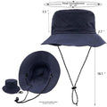 Packable Soft Brim Fishing Bucket Hat With Strap