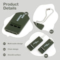 Three-Frequency Outdoor Survival Whistle