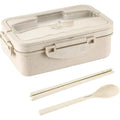 Wheat Straw Lunch Box With Tableware