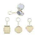 Double-Sided Folding Small Mirror Keychain
