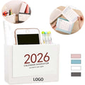 Desktop Business Calendar With Pen Holder And Storage Box
