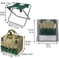 Folding Garden Stool With Tools Storage Bag