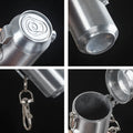Metal Pocket Cola Cans Shape Outdoor Ashtray With Keychain