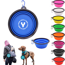 Full Color Pet Dog Bowl w/Carabiner