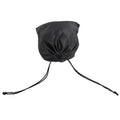 Black Polyester Drawstring Pocket