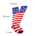 American Flag Stripe Thigh High Socks