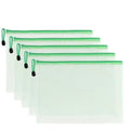 A4 Size Transparent Mesh Zipper File Bag