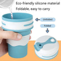 12 Oz Collapsible Travel Cup With Straw